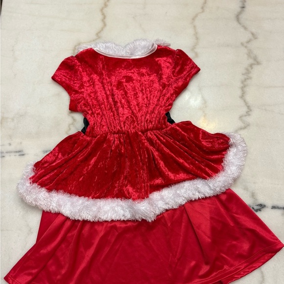 Little Girls Mrs. Claus Dress size 4/5 XS - Picture 2 of 4